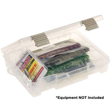 Plano ProLatch Half-Size Open StowAway 3700 Utility Box, Clear, 9"x7"x2"