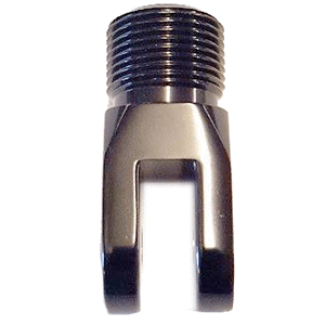 Rupp Marine Antenna Clevis, Black Anodized Aluminum, 1"-14 Thread