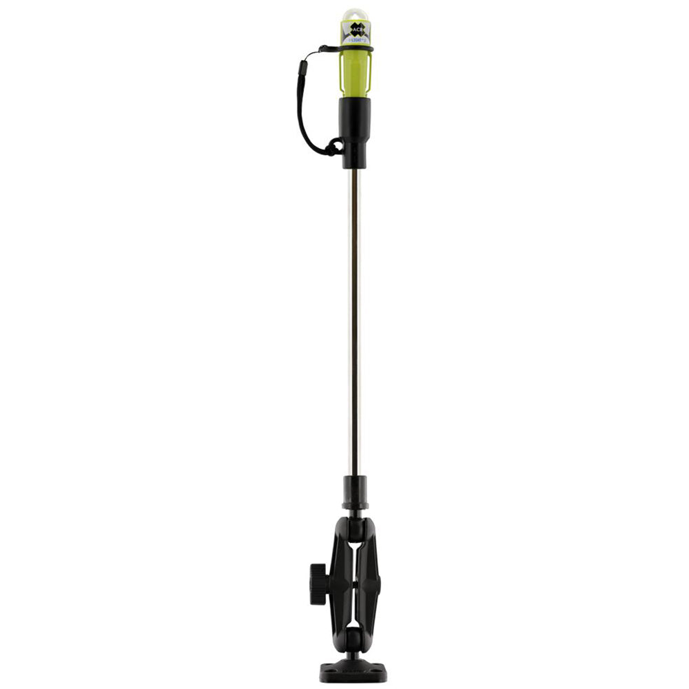 Scotty 0838 LED Sea-Light Fold Down Pole Ball Mount 41 Inch Green/White