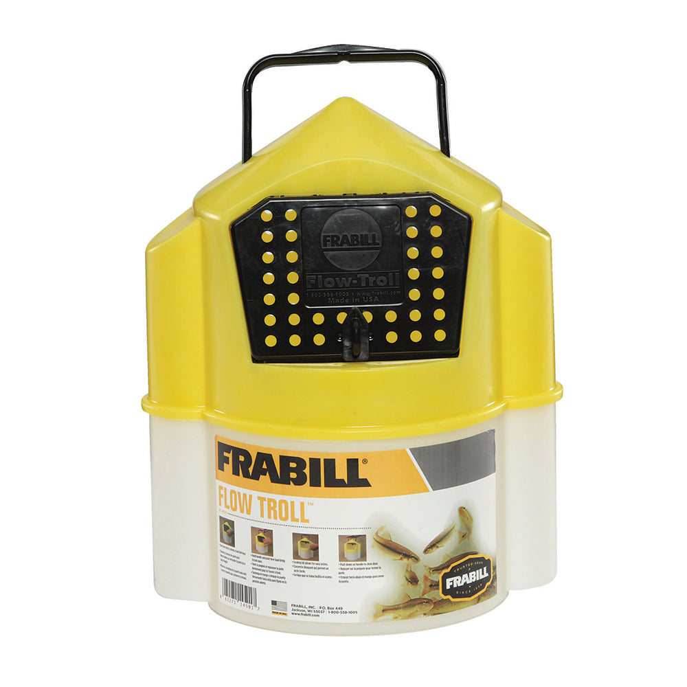 Frabill Flow Troll Bucket, 6 Quart - America's #1 Selling Minnow Bucket