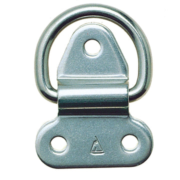 C. Sherman Johnson Hinged Pad Eye, 1/4" T-316 Stainless Steel