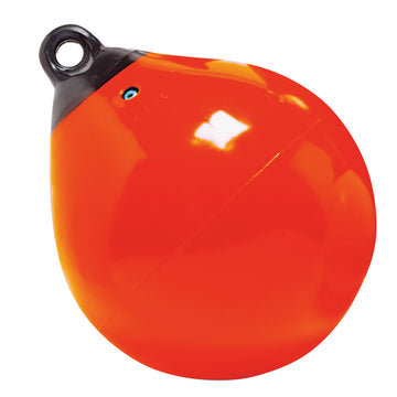 Taylor Made Tuff End Inflatable Vinyl Buoy, 21" Orange, 1-Year Warranty