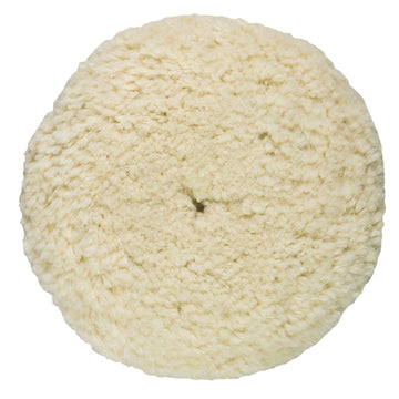 Presta Rotary Wool Buffing Pad, White Heavy Cut, 9 in.