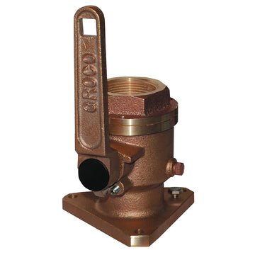 GROCO BV-1000 1 in. Bronze Flanged Full Flow Seacock