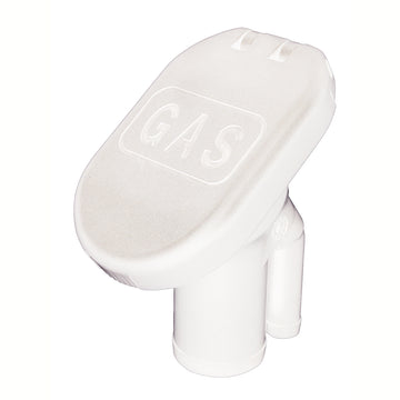 Perko Sealed Flip Top Cap Fuel Fill, 1-1/2" Hose, White – EPA/CARB Compliant