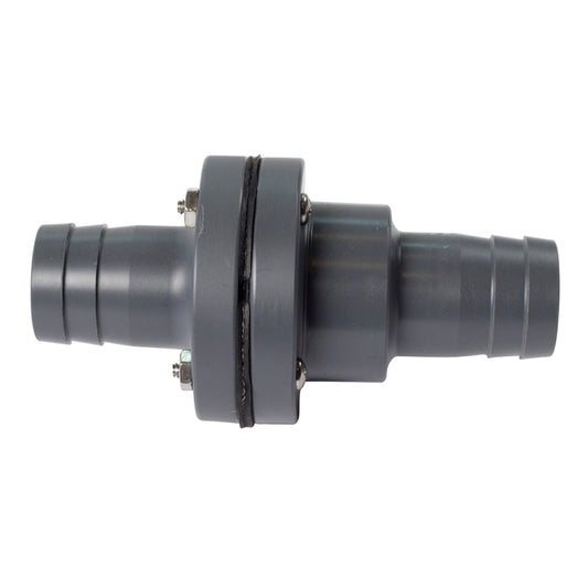 FATSAC 1-1/8" Barbed In-Line Check Valve w/O-Rings f/Auto Ballast System