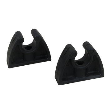 Perko Pole Storage Clips, 3/4 in. to 7/8 in. Tubing, Black, Pair