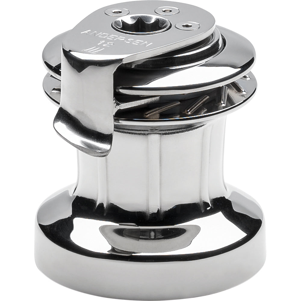 ANDERSEN 12 ST FS Self-Tailing Manual Single Speed Winch, Full Stainless