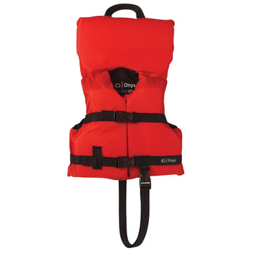 Onyx Infant/Child Life Jacket, Under 50 lbs, USCG Type II, Red