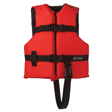 Onyx Outdoor Nylon General Purpose Child Life Jacket, 30-50lbs – USCG Type III