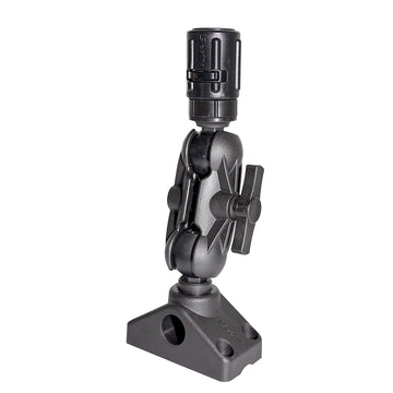 Scotty 162 1.5 in. Ball Mount with Gear Head Post and 241 Side Deck Mount