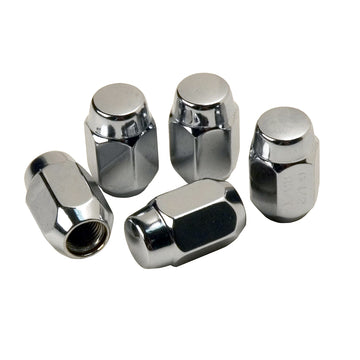 C.E. Smith Chrome Acorn Wheel Nuts, 1/2"-20 Thread, 5-Pack