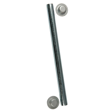 C.E. Smith Package Roller Shaft, 1/2" x 5-1/4" with Cap Nuts – Zinc-Plated Steel