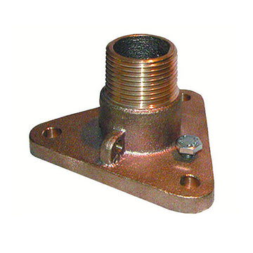 GROCO IBVF-1000 1" Bronze NPS to NPT Flange Adapter – ABYC H-27 Compliant