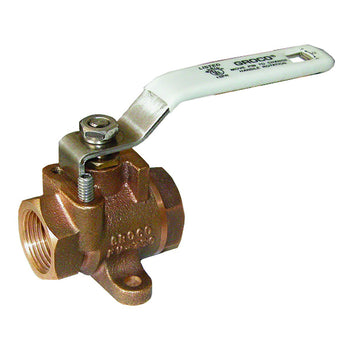 GROCO FV-250 Bronze Inline Fuel Valve, 1/4" NPT – UL Listed