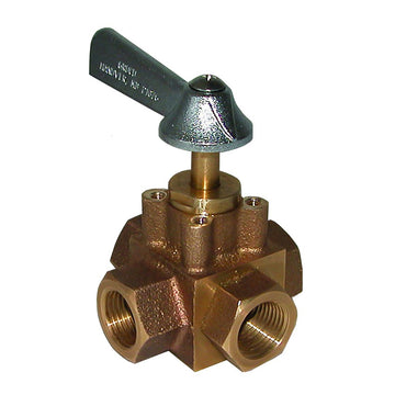 GROCO FV-450-X 1/2" 4-Port Tank Selector Valve