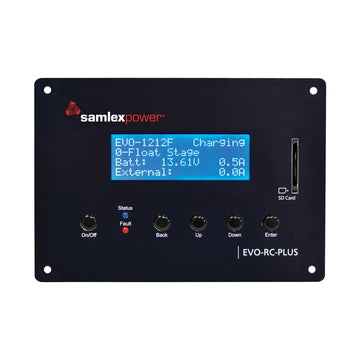 Samlex EVO-RC-PLUS Remote Control w/ LCD Display & SD Data Logging, 33ft Cable