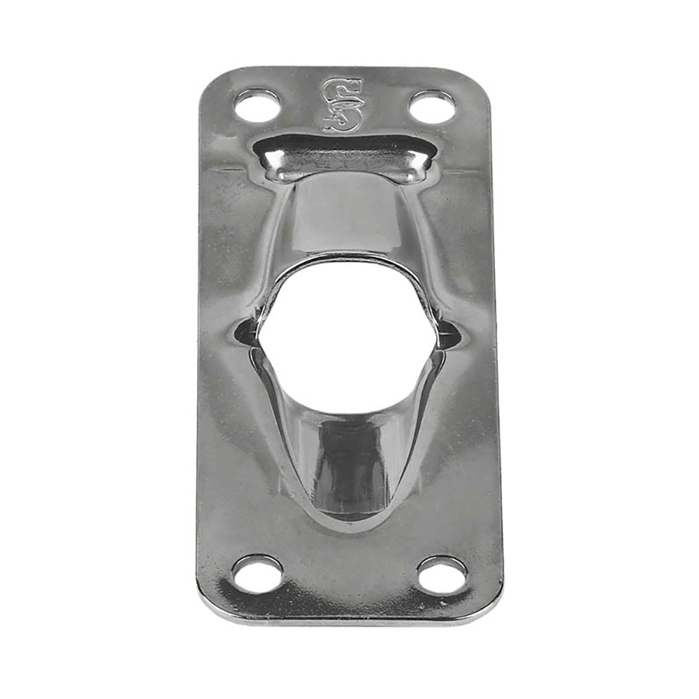 Schaefer Marine Flat Halyard Exit Plate 34-46, Max 1/2" Line - Stainless Steel
