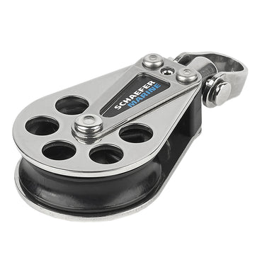 Schaefer Marine Single Stainless Steel Block, 51mm Sheave