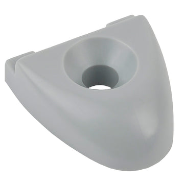 Schaefer Marine T-Track Endstop for 1-1/4 in. Track, Grey