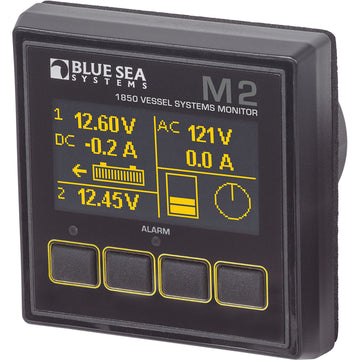 Blue Sea Systems M2 1850 Vessel Systems Monitor, 4-System OLED, NMEA 2000