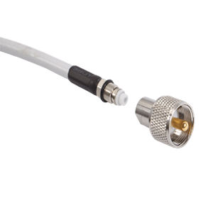 Shakespeare PL-259-ER Screw-On PL-259 Connector with Easy Route FME Mini-End