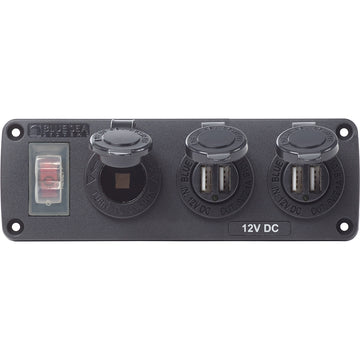 Blue Sea Systems 4365 Water-Resistant Accessory Panel - 15A Breaker
