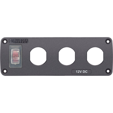 Blue Sea Systems Water Resistant USB Accessory Panel, 15A Breaker, IP66