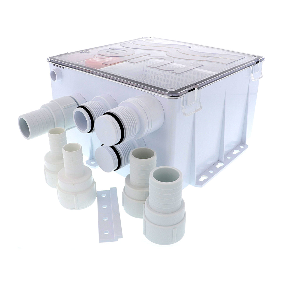 Rule 99B Shower Drain Box System, 1100 GPH, 12V DC
