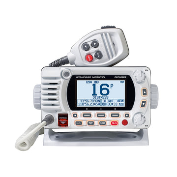 Standard Horizon Explorer GX1850W VHF Radio w/ NMEA 2000, Class D DSC - White