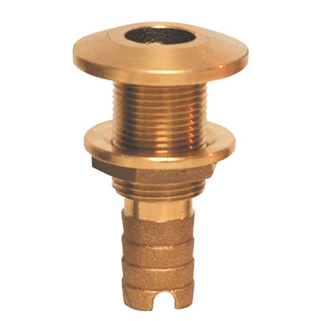 GROCO HTH-1500 Bronze Hose Barb Thru-Hull Fitting, 1-1/2" - UL Listed 647B