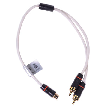 Fusion Performance RCA Cable Splitter, 1 Female to 2 Male, 0.9 ft.