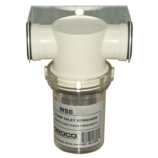 GROCO 1/2" NPT Fresh Water Strainer with Plastic Basket
