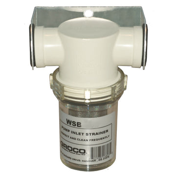 GROCO 1/2" NPT Fresh Water Strainer with Plastic Basket