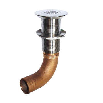 GROCO 1-1/4 in. Hose Barb 90-Degree Deck Drain