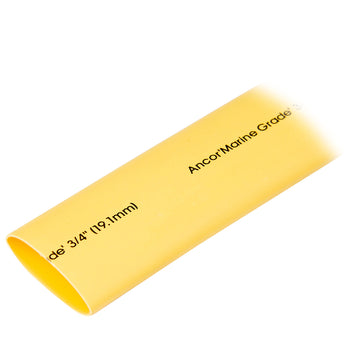 Ancor Marine Grade Heat Shrink Tubing, 3/4" x 48", Yellow – UL 224 Listed