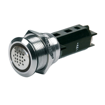 BEP Marine Push-Button Switch, 12V Buzzer with Red LED Warning Light