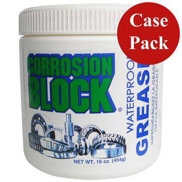 Corrosion Block High Performance Waterproof Grease, 16 oz. Tub, Case of 6
