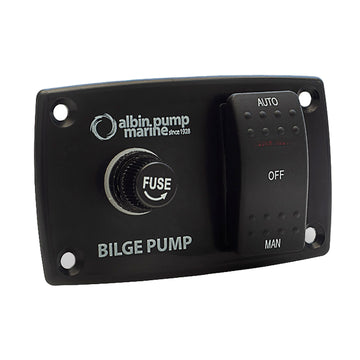Albin Group 3-Way Bilge Panel, 12/24V – Swedish-Engineered Marine Control