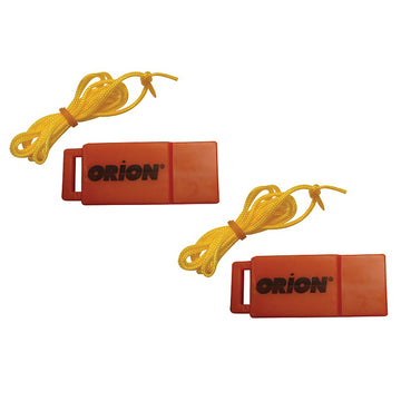 Orion 676 Safety Whistle w/Lanyards - 2-Pack, SOLAS/USCG Approved