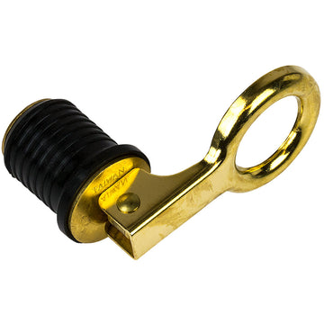Sea-Dog Brass Snap Handle Drain Plug, 1" - Leak-Proof Cam Action