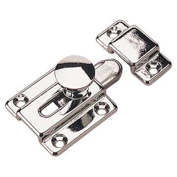 Sea-Dog Cupboard Bolt, Chrome Plated Brass – 1-1/2 Inch Base