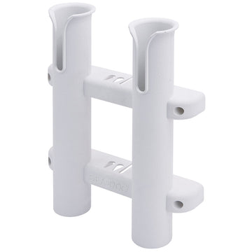 Sea-Dog Two Pole Side Mount Rod Rack, White