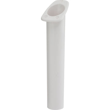 Sea-Dog Narrow Gunnel Flush Mount Rod Holder, White, 10" x 1-5/8" ID