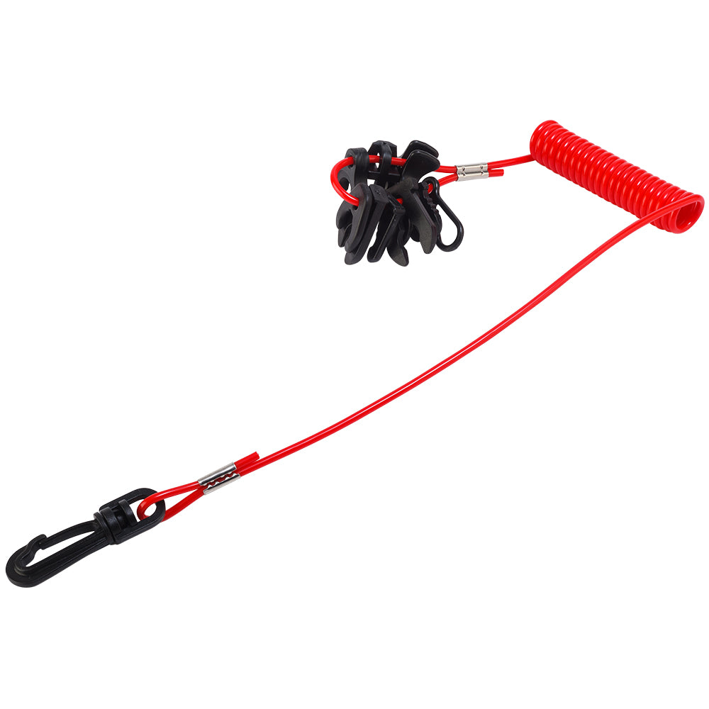 Sea-Dog 10 Key Universal Kill Switch Lanyard, 50-Inch