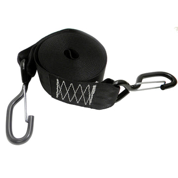 Rod Saver PWC Emergency Tow Strap, 20 ft. with Coated Hooks