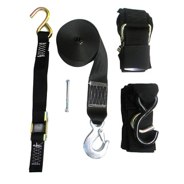 Rod Saver CQWB Stern To Stern Combo Tie-Down Kit, 4' Transom, 20' Winch Strap