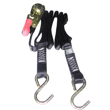Rod Saver Ratchet Gunwale Tie-Down, 1" x 10', 1500 lb Capacity