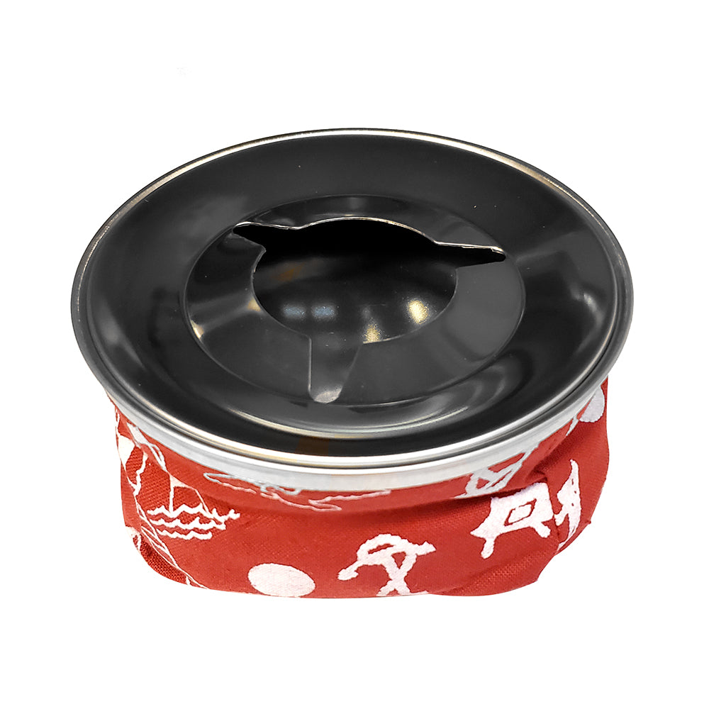 Sea-Dog Bean Bag Style Ashtray, 4-1/8" Red, 304 Stainless Steel
