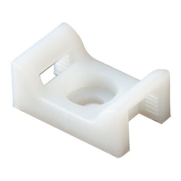 Ancor Cable Tie Mounts, Natural, #10 Screw, Marine Grade, 100-Piece